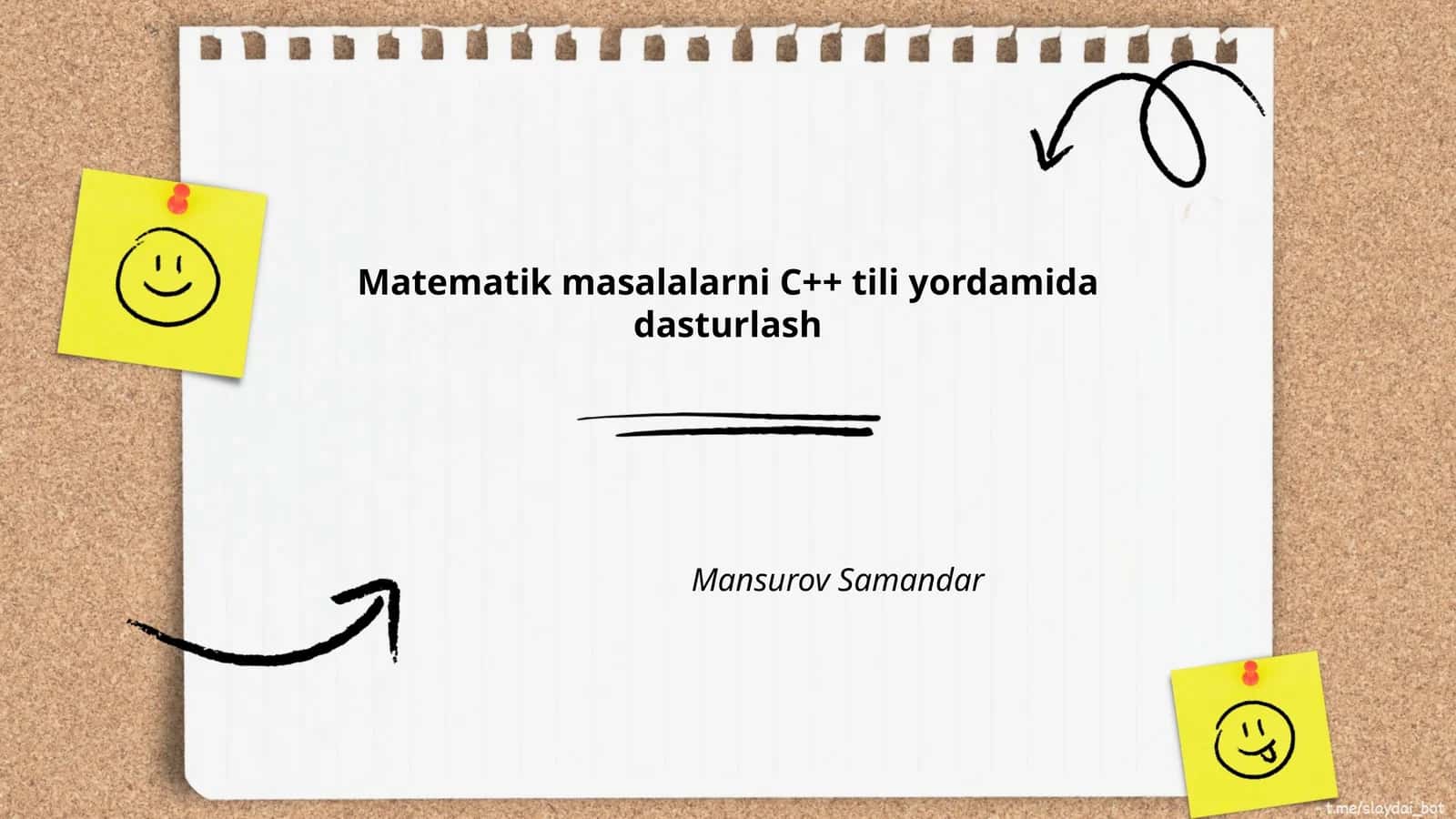 Matematik masalalarni C++ tili yordamida dasturlash