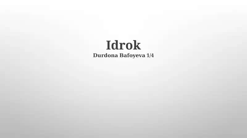 Idrok