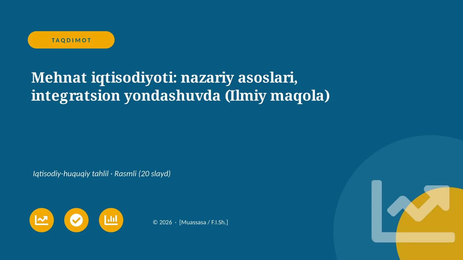 Mehnat iqtisodiyoti: nazariy asoslari, integratsion yondashuvda (Ilmiy maqola)