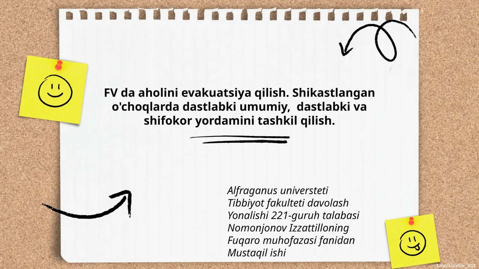 Tibbiyot fakulteti davolash