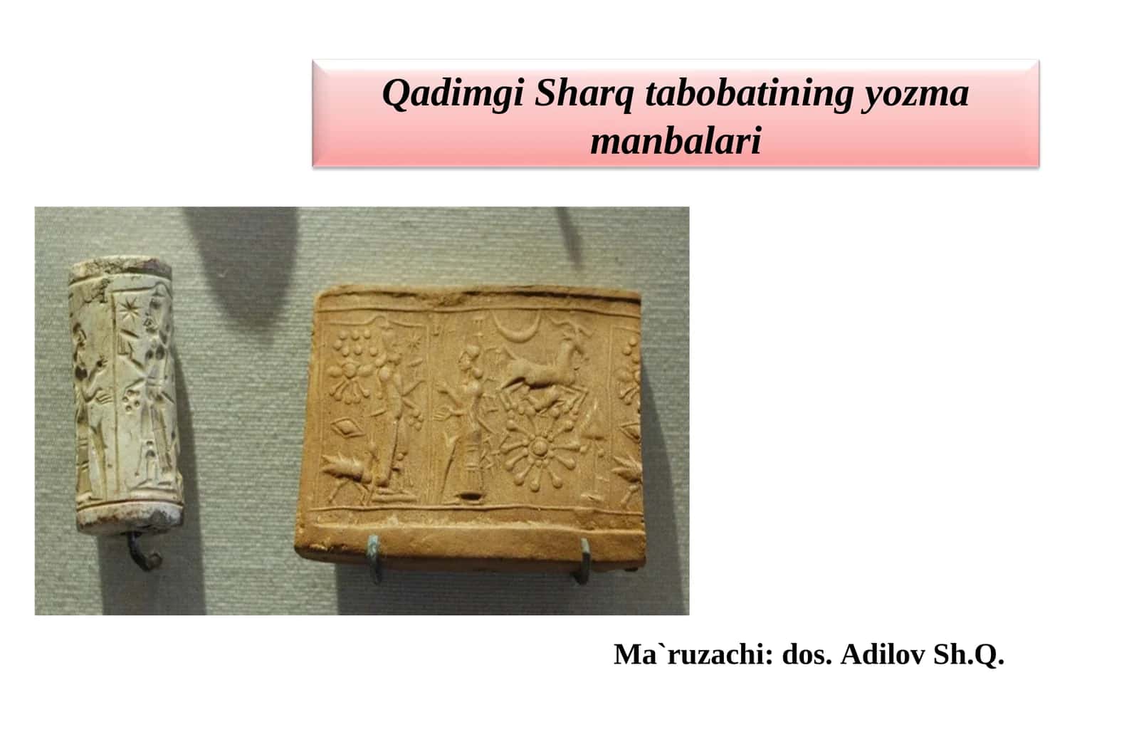 Qadimgi Sharq tabobatining yozma manbalari