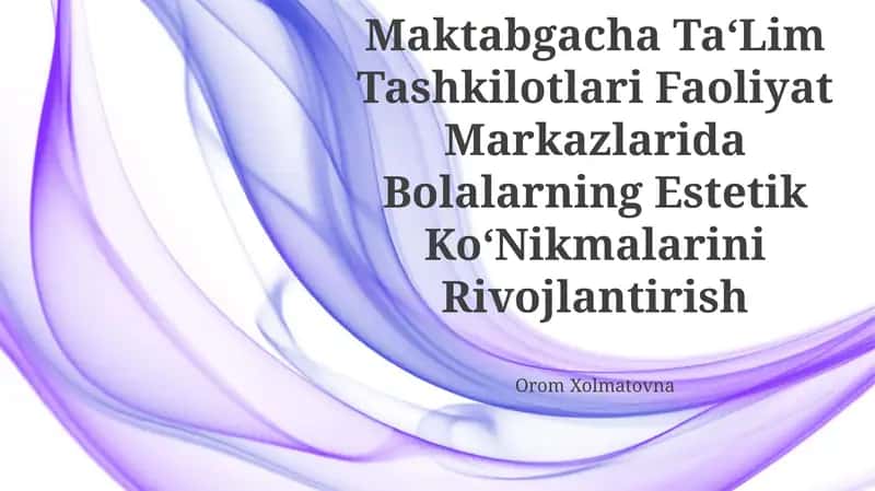 Ilk Qadam O‘Quv Dasturi
