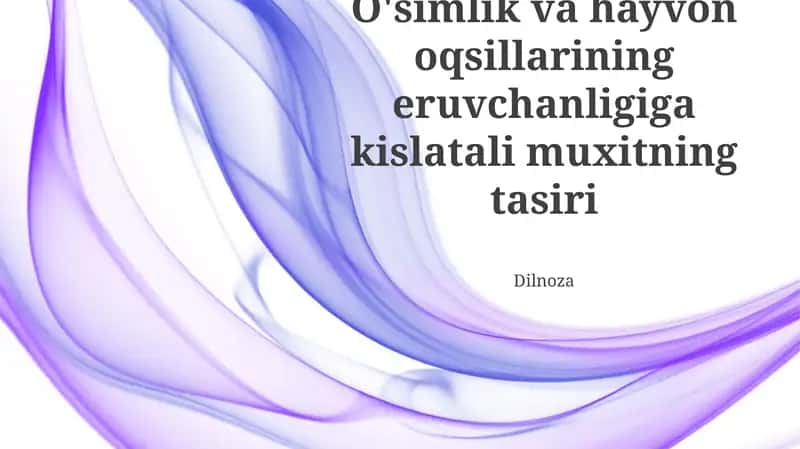 Oqsillarga kirish
