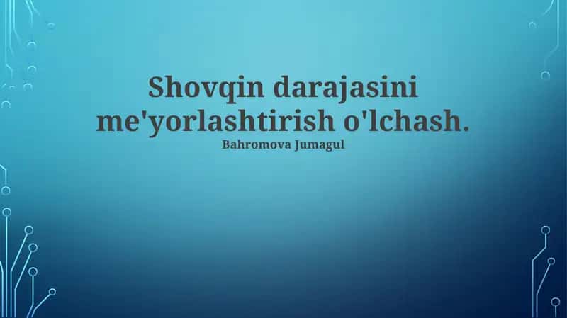Shovqin O'lchash Asboblari