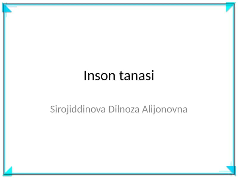 Inson tanasi