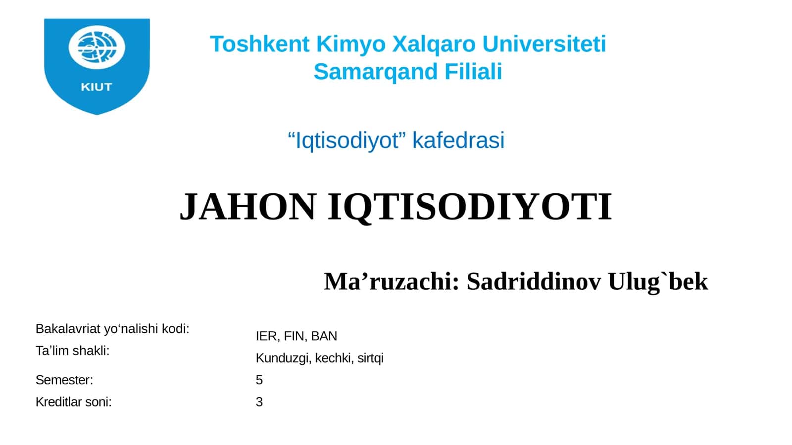 Jahon iqtisodiyotining ilmiy-texnik resurslari