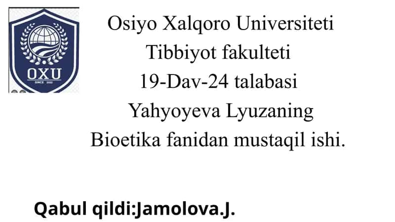 Keksa yoshdagi yurak qon tomir kasalliklari bilan ogʻrigan bemor bilan samarali muloqot