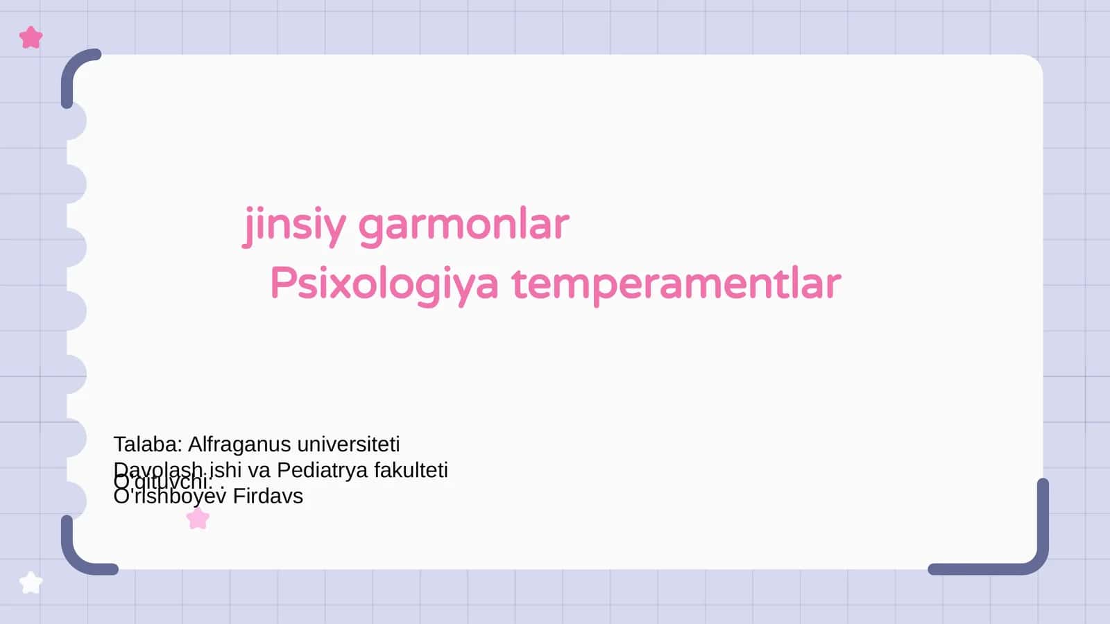 Jinsiy Garmonlar Nima?