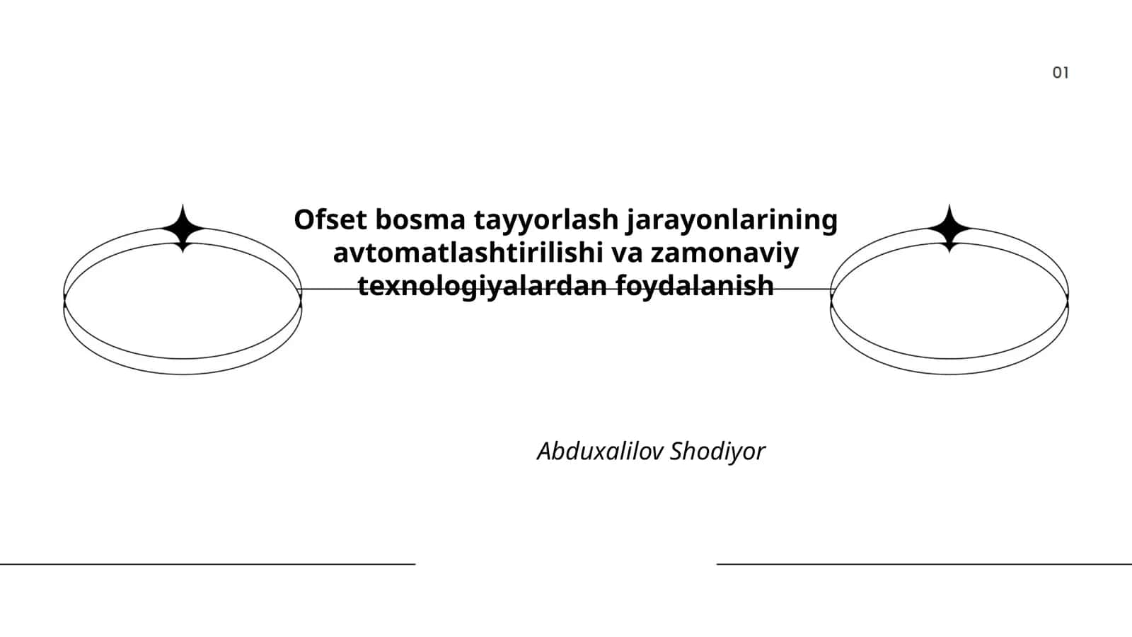 Ofset bosma tayyorlash jarayonlarining avtomatlashtirilishi va zamonaviy texnologiyalardan foydalanish