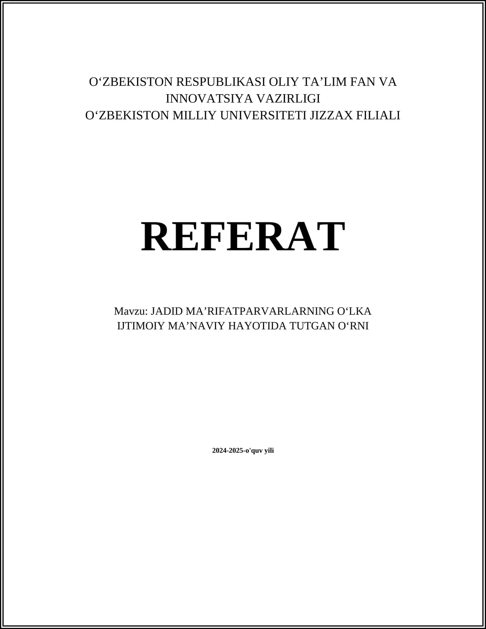 Jadidchilik harakati tarixi