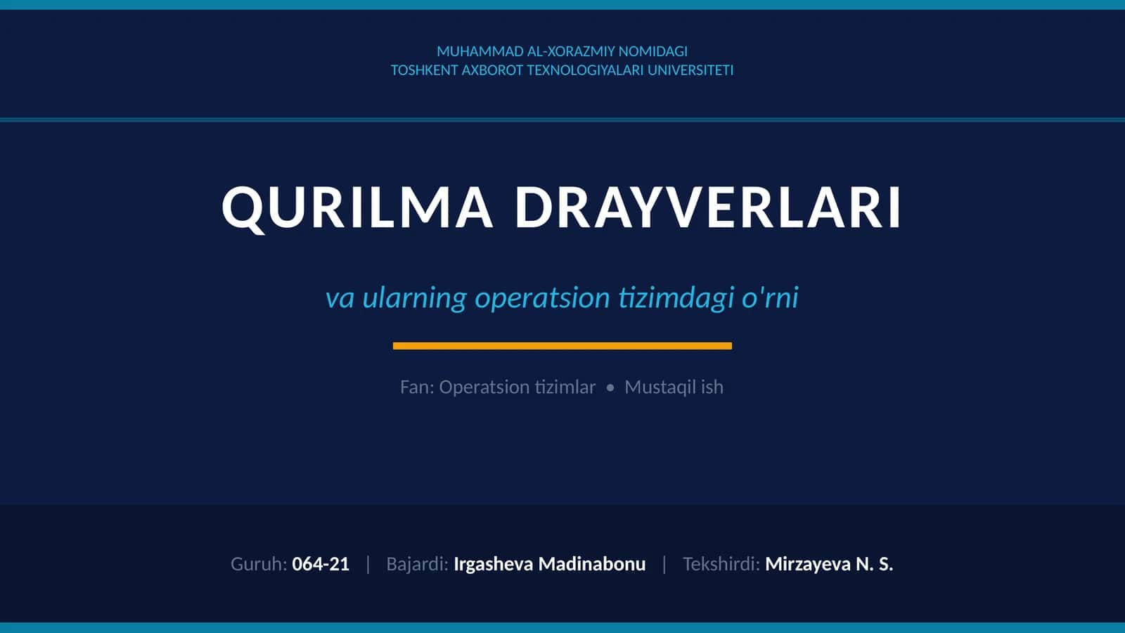 Qurilma drayverlari