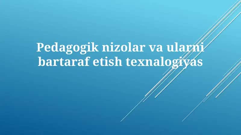 Pedagogik ziddiyatlar