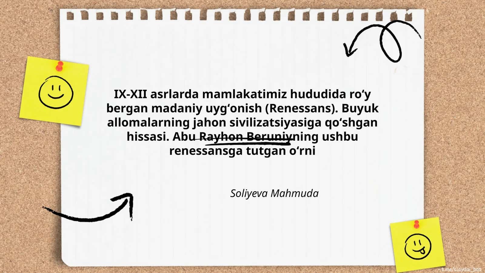 IX-XII asrlarda mamlakatimiz hududida roʻy bergan madaniy uygʻonish (Renessans)