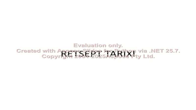 Retsept tarixi