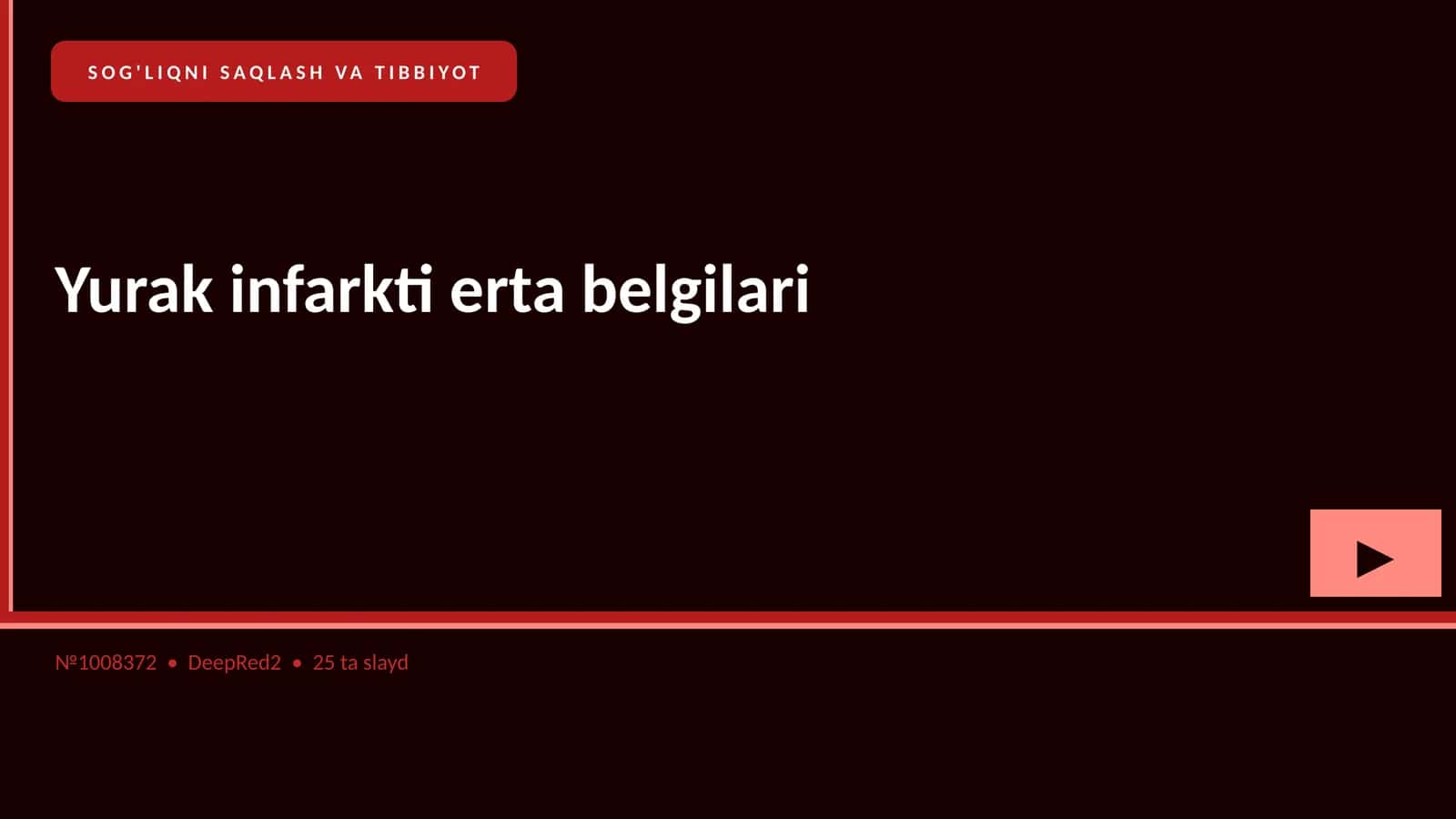 Yurak infarkti erta belgilari