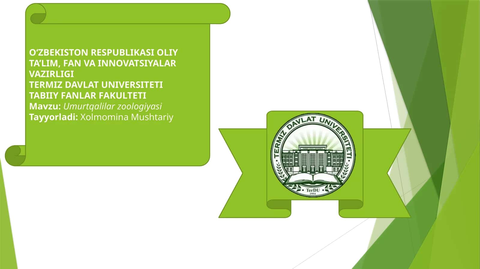Umurtqalilar zoologiyasi