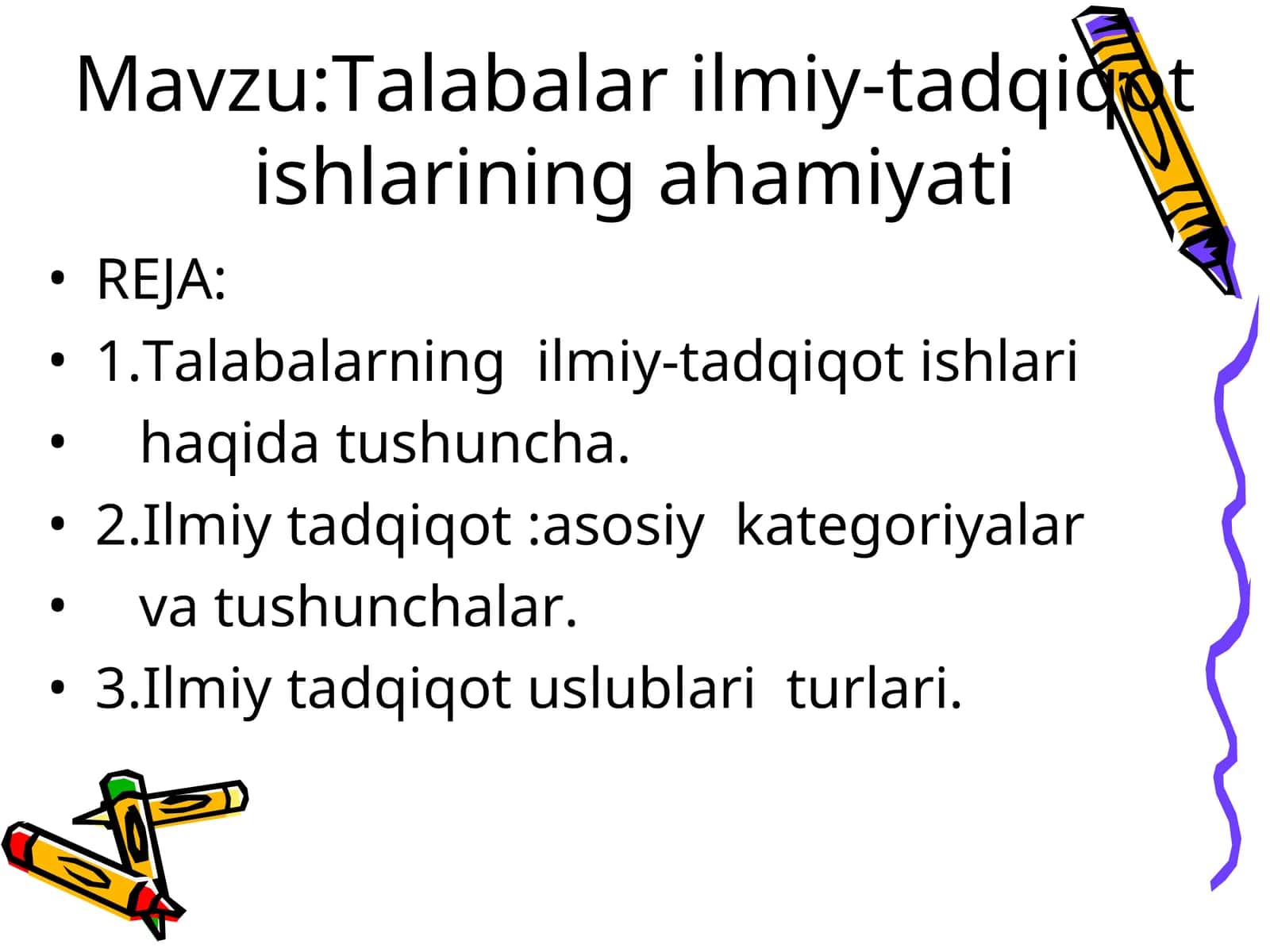 Talabalar ilmiy-tadqiqot ishlarining ahamiyati