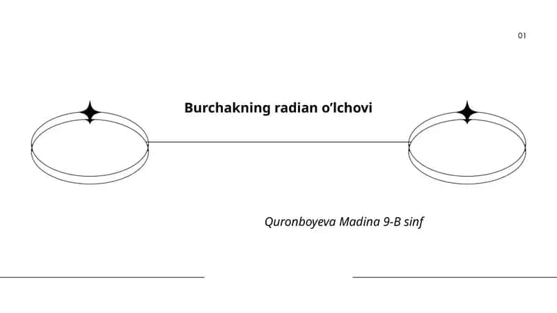 Burchakning radian o’lchovi
