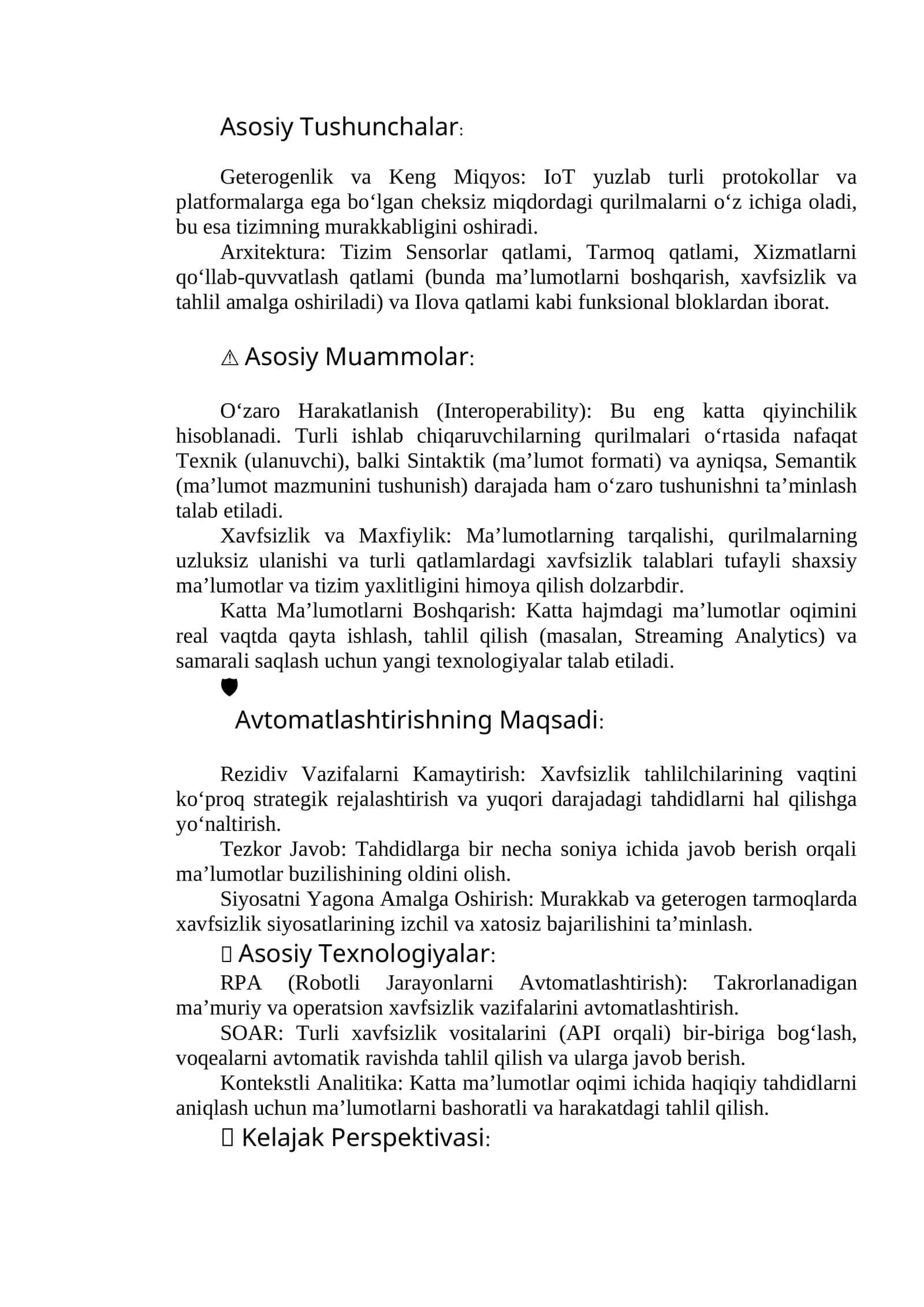 Asosiy Tushunchalar