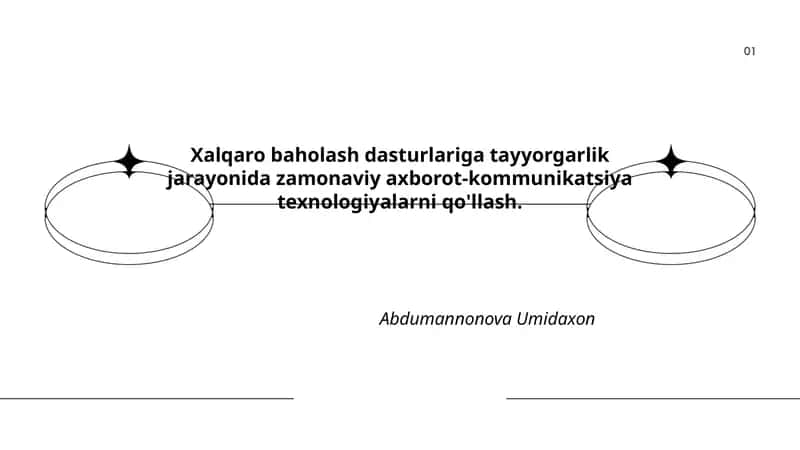Zamonaviy axborot-kommunikatsiya texnologiyalarni qo'llash