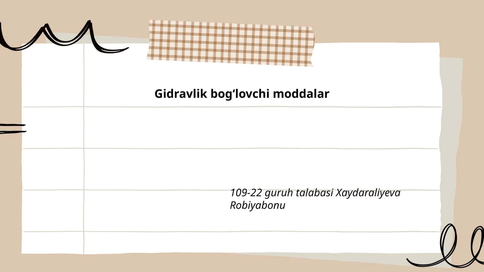 Gidravlik bog‘lovchi moddalar