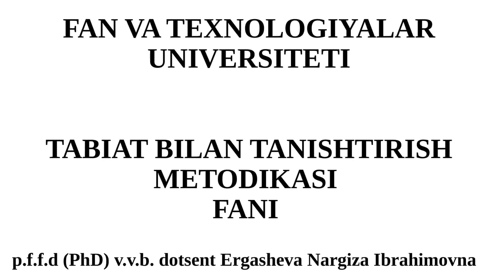 Maktabgachata’limda bolalarni tabiat bilan tanishtirishning nazariy asoslari va tabiathaqidatushuncha