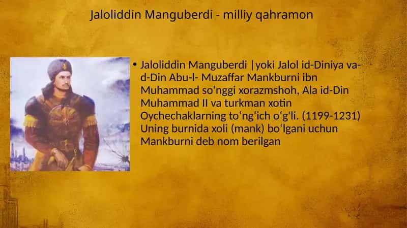 Jaloliddin Manguberdi - milliy qahramon