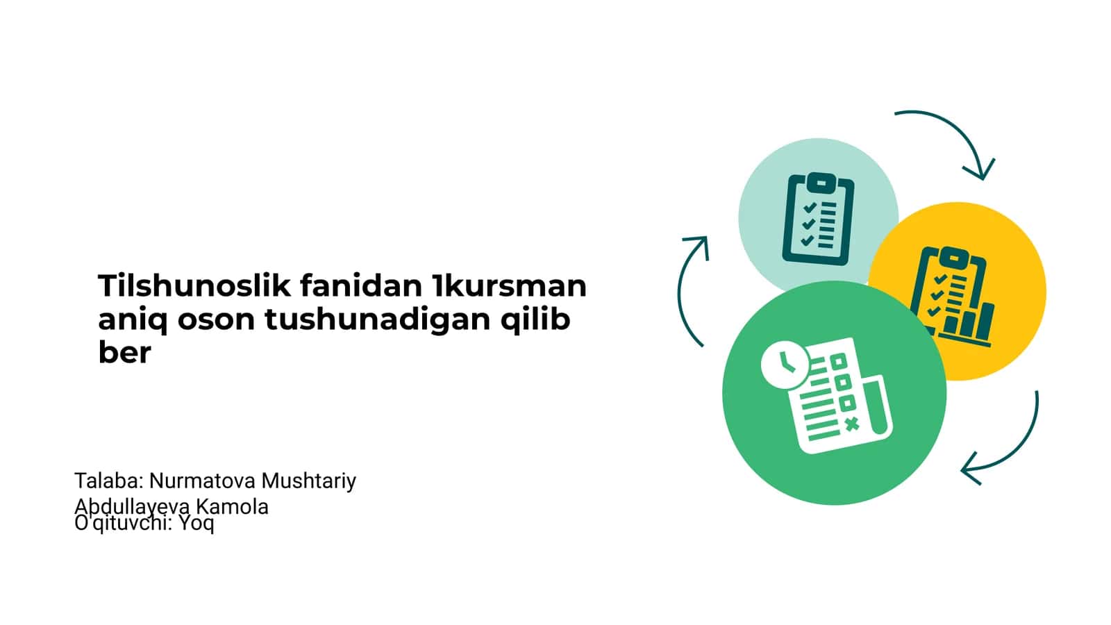 Tilshunoslik fanidan 1kursman aniq oson tushunadigan qilib ber