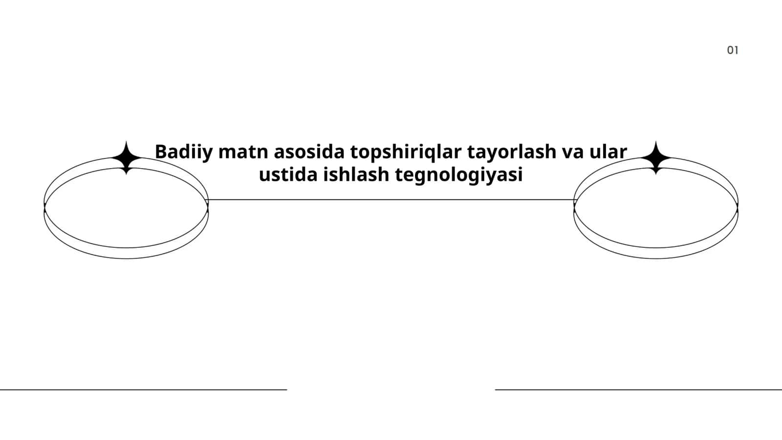Badiiy matn asosida topshiriqlar tayorlash va ular ustida ishlash tegnologiyasi