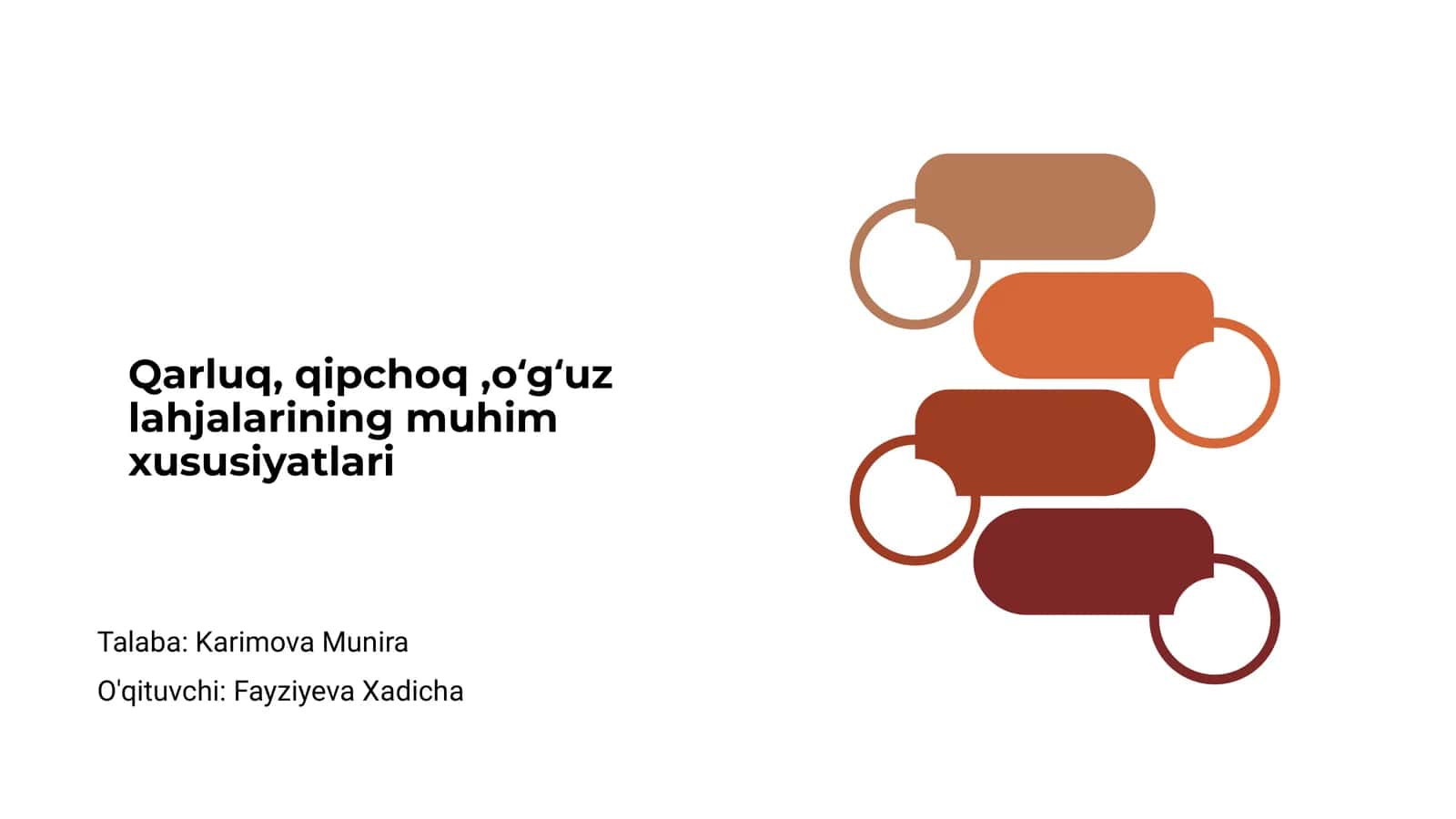 Qarluq, qipchoq,oʻgʻuz lahjalarining muhim xususiyatlari