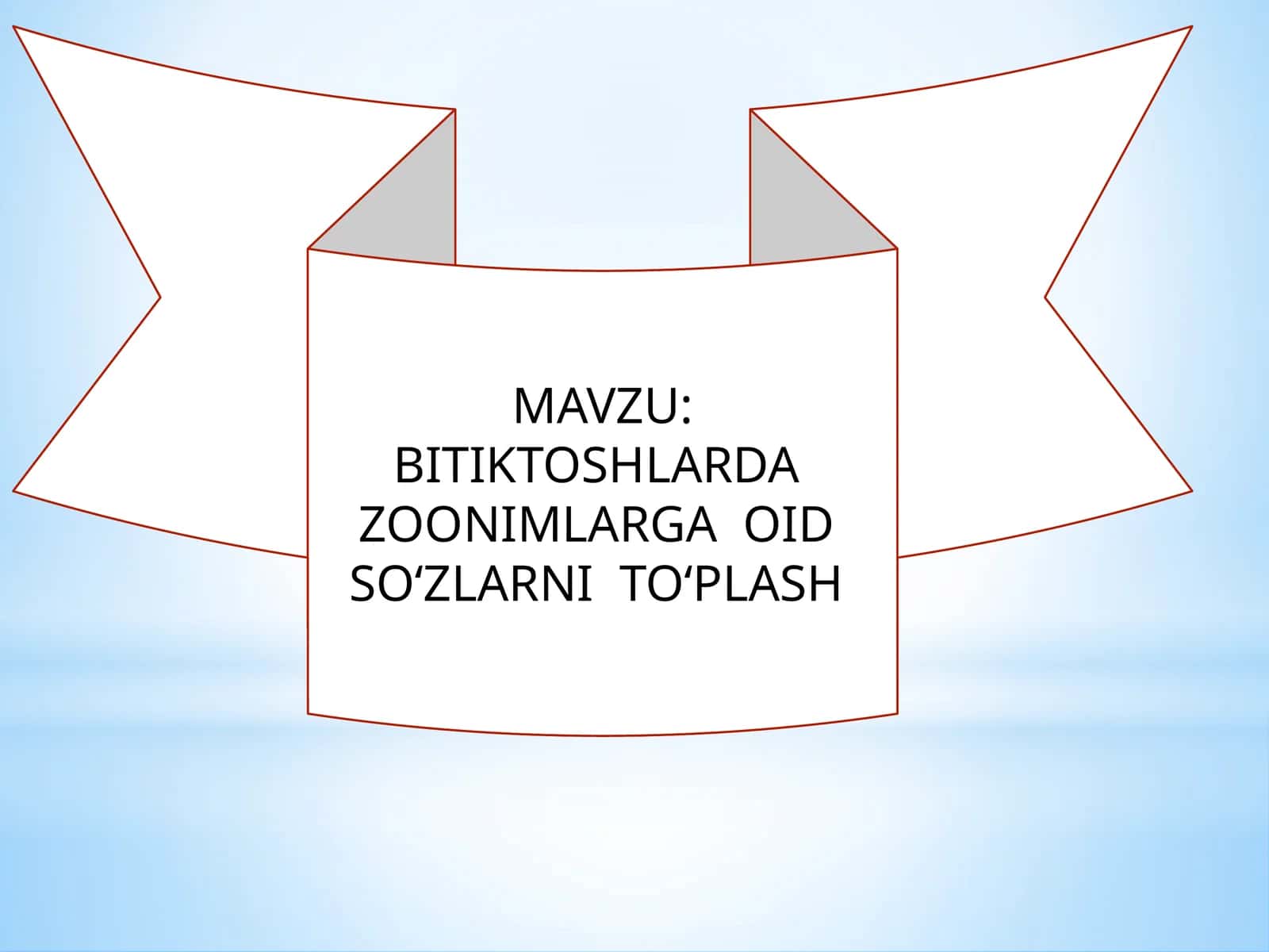 BITIKTOSHLARDA ZOONIMLARGA OID SO‘ZLARNI TO‘PLASH