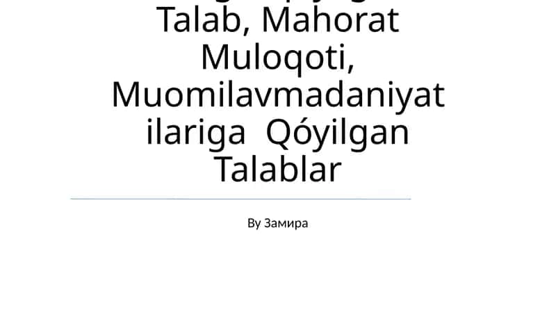 Sharqdonishmandlari Va Mutaffakirlarining Ijodiy Metronidazole Mudarislarni Tallassee, Ulargavqóyilgan Talab, Mahorat Muloqoti, Muomilavmadaniyatilariga Qóyilgan Talablar