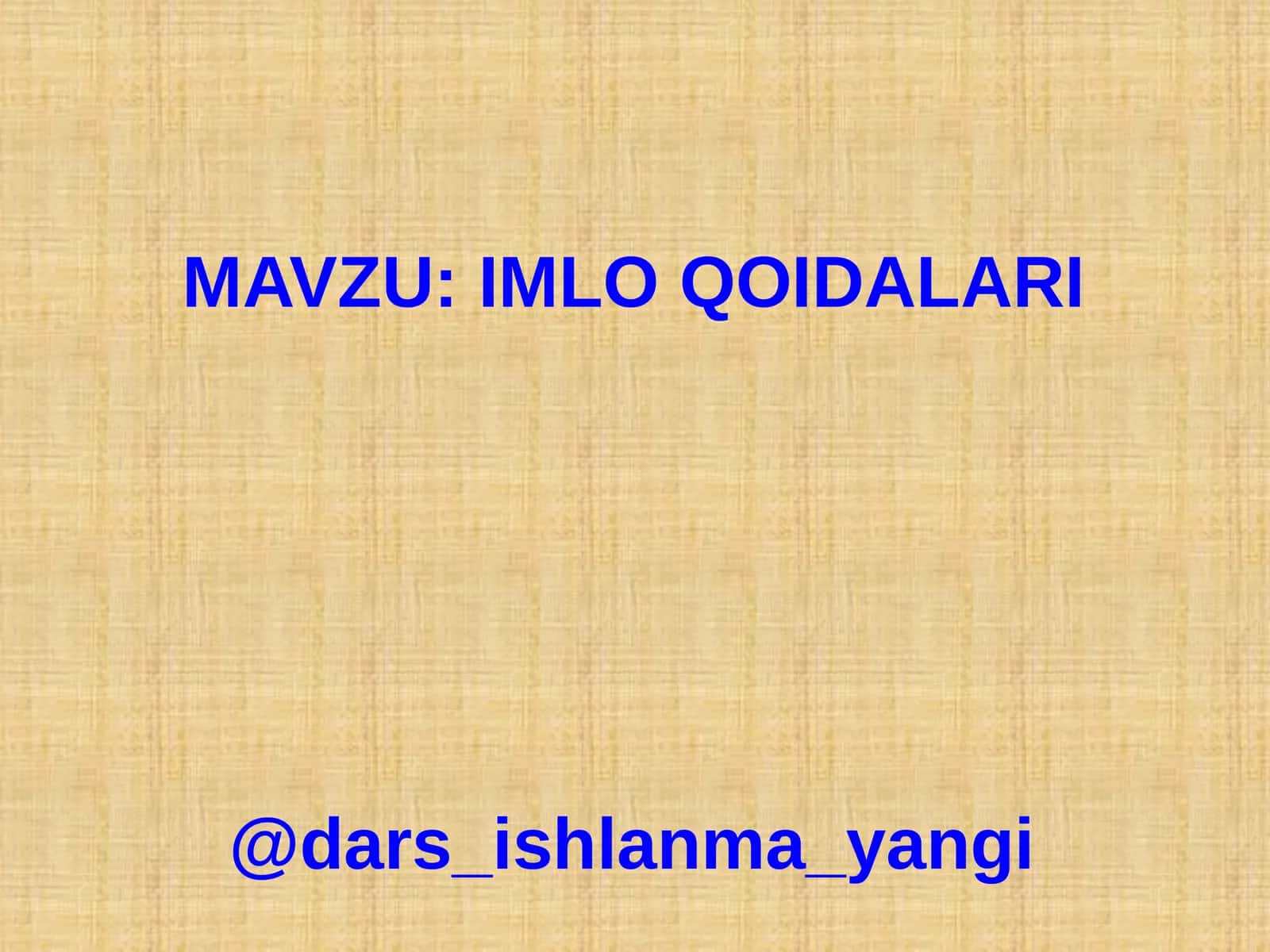IMLO QOIDALARI