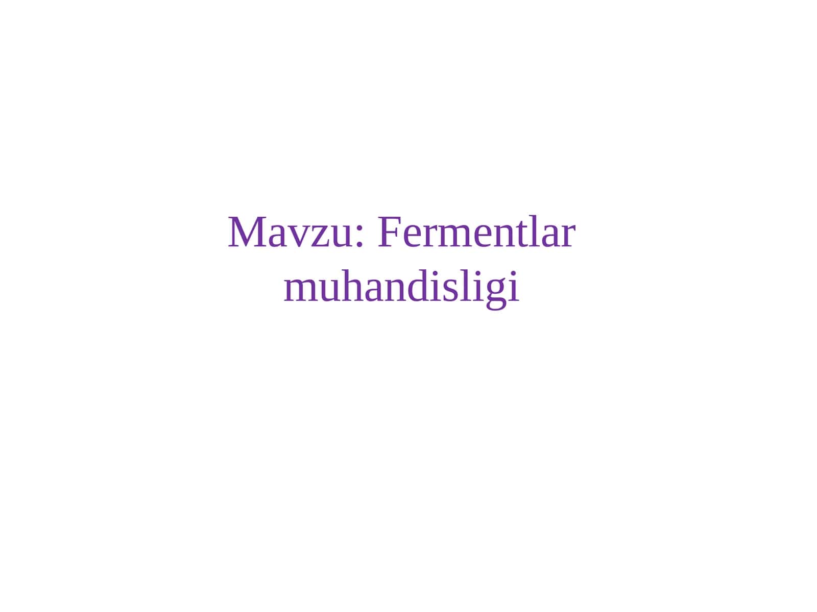 Fermentlar muhandisligi
