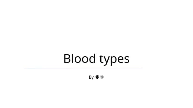 Blood types