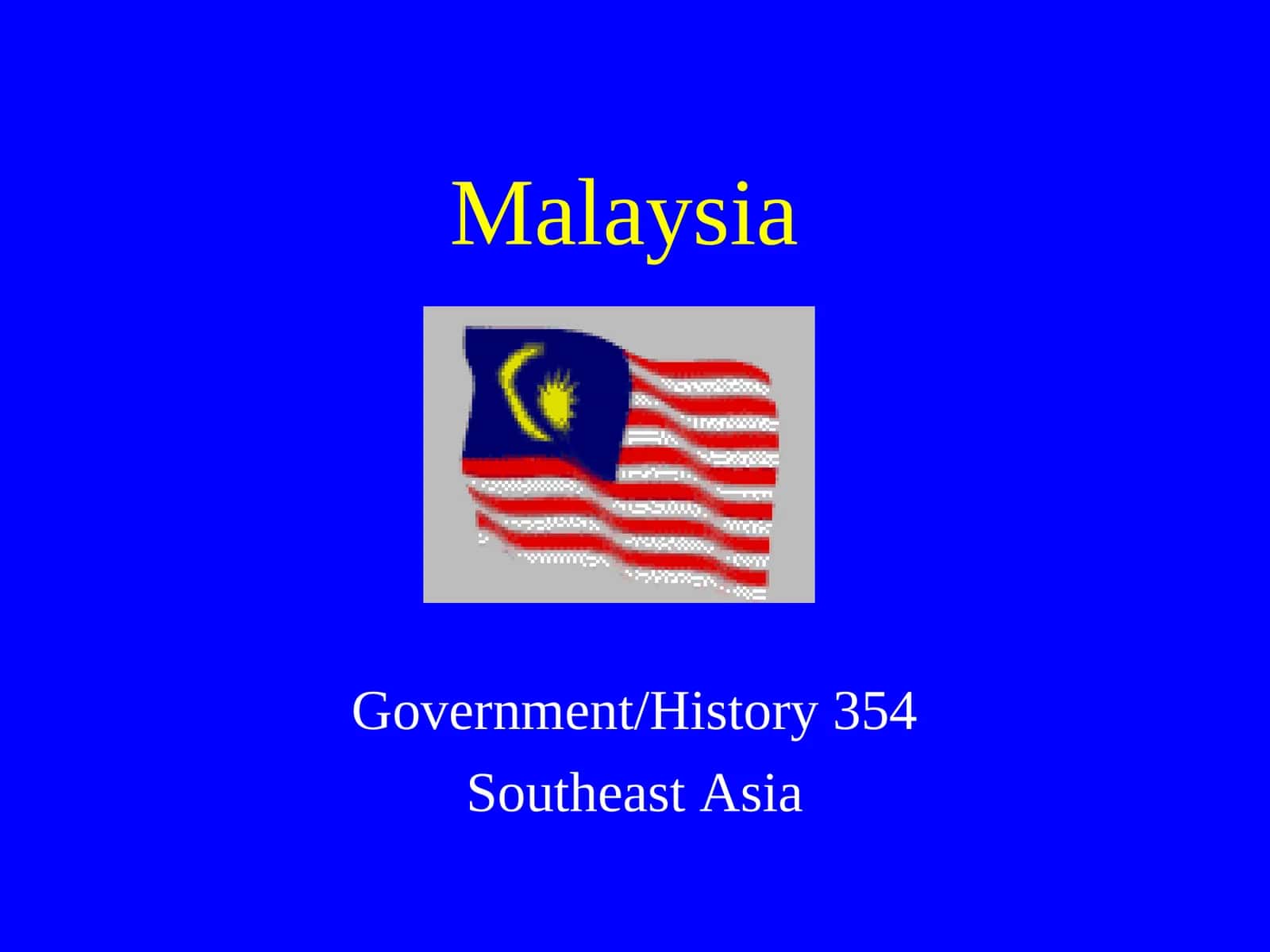 Malaysia's History