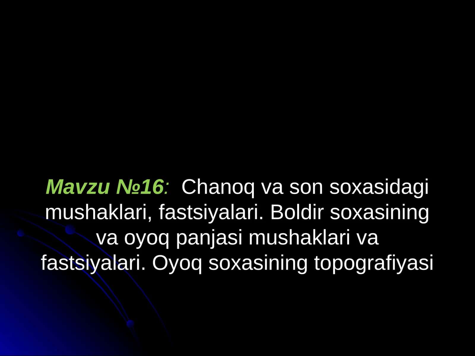 Chanoq va son soxasidagi mushaklari, fаstsiyalari