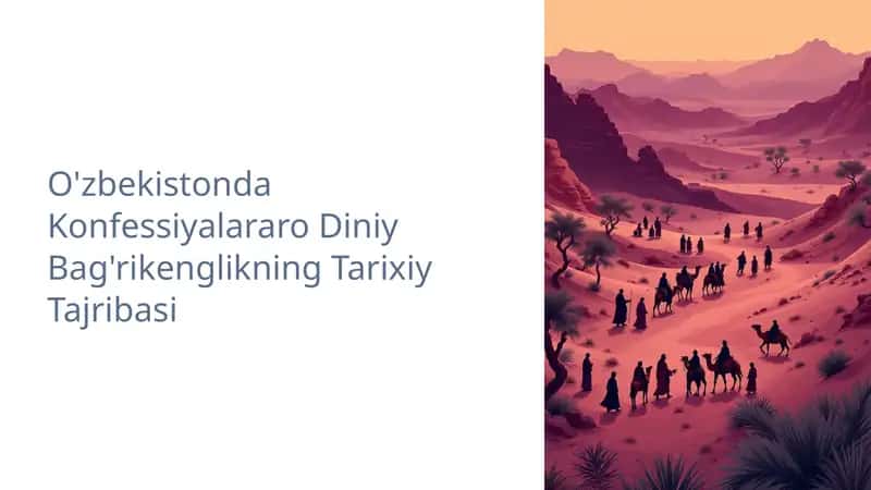O'zbekistonda Konferensiyalararo Diniy Bag'rikenglikning Tarixiy Tajribasi