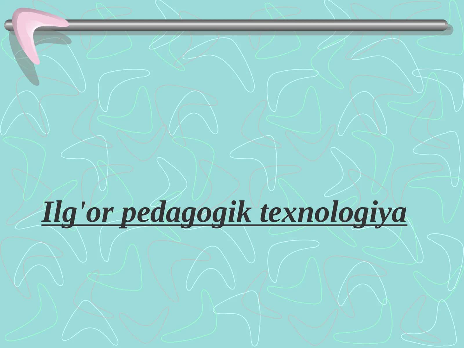 Ilg'or pedagogik texnologiya (II sinfda matematikadan ertak-dars)