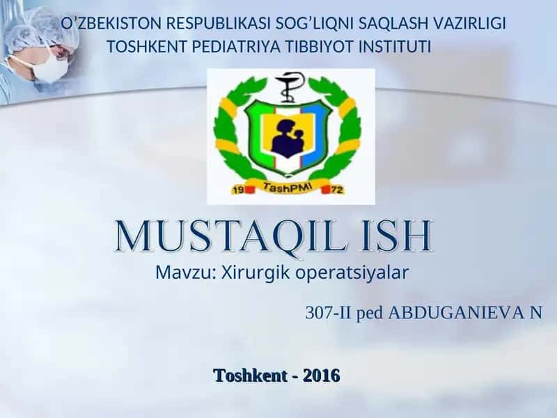 Xirurgik operatsiyalar