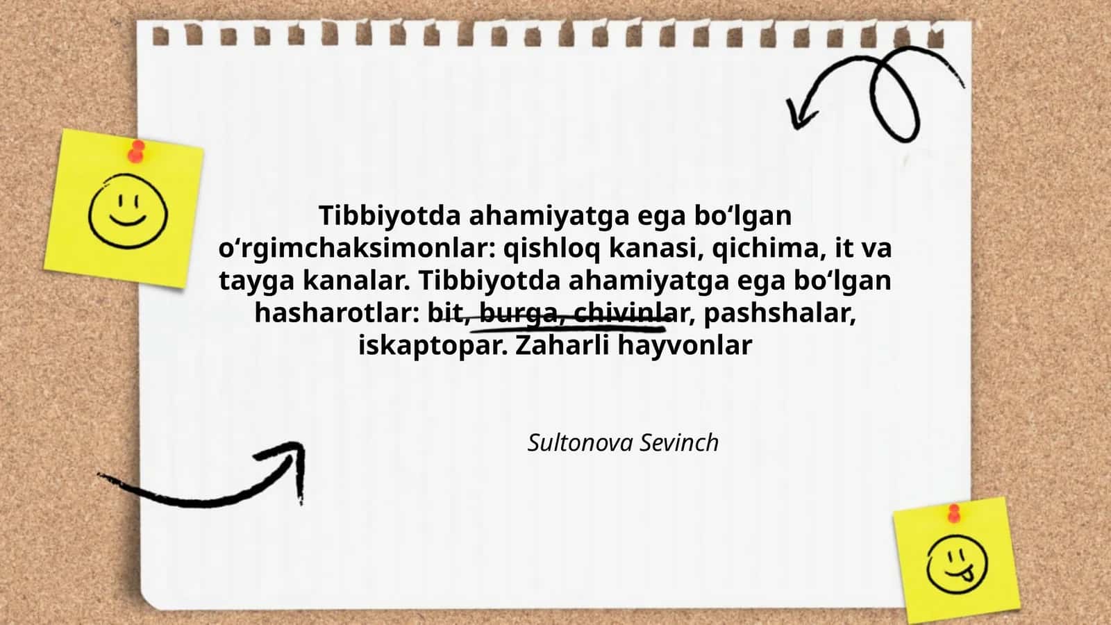 Tibbiyotda ahamiyatga ega boʻlgan oʻrgimchaksimonlar