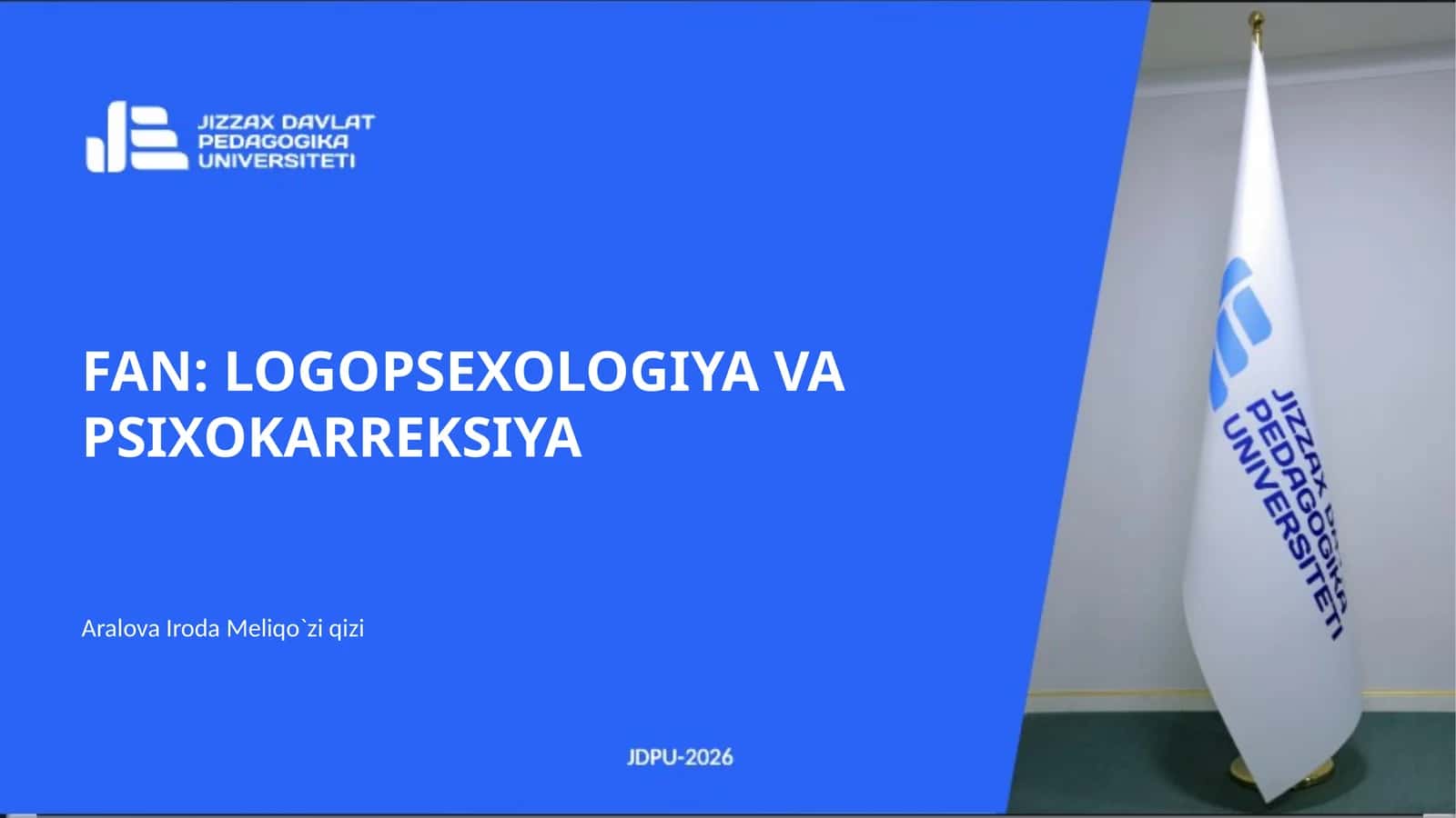 LOGOPSEXOLOGIYA VA PSIXOKARREKSIYA