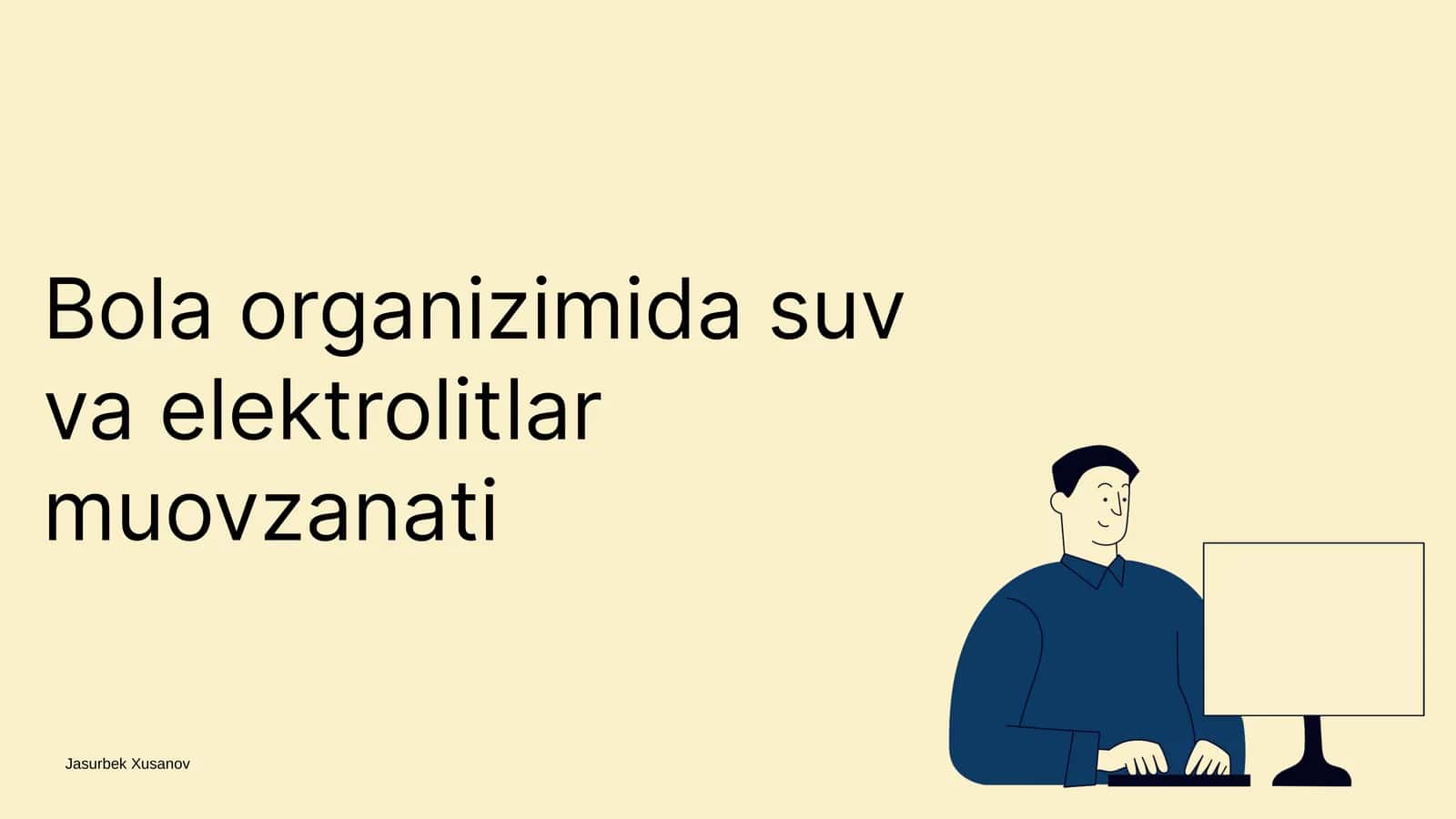 Suv va elektrolitlar muovzanati