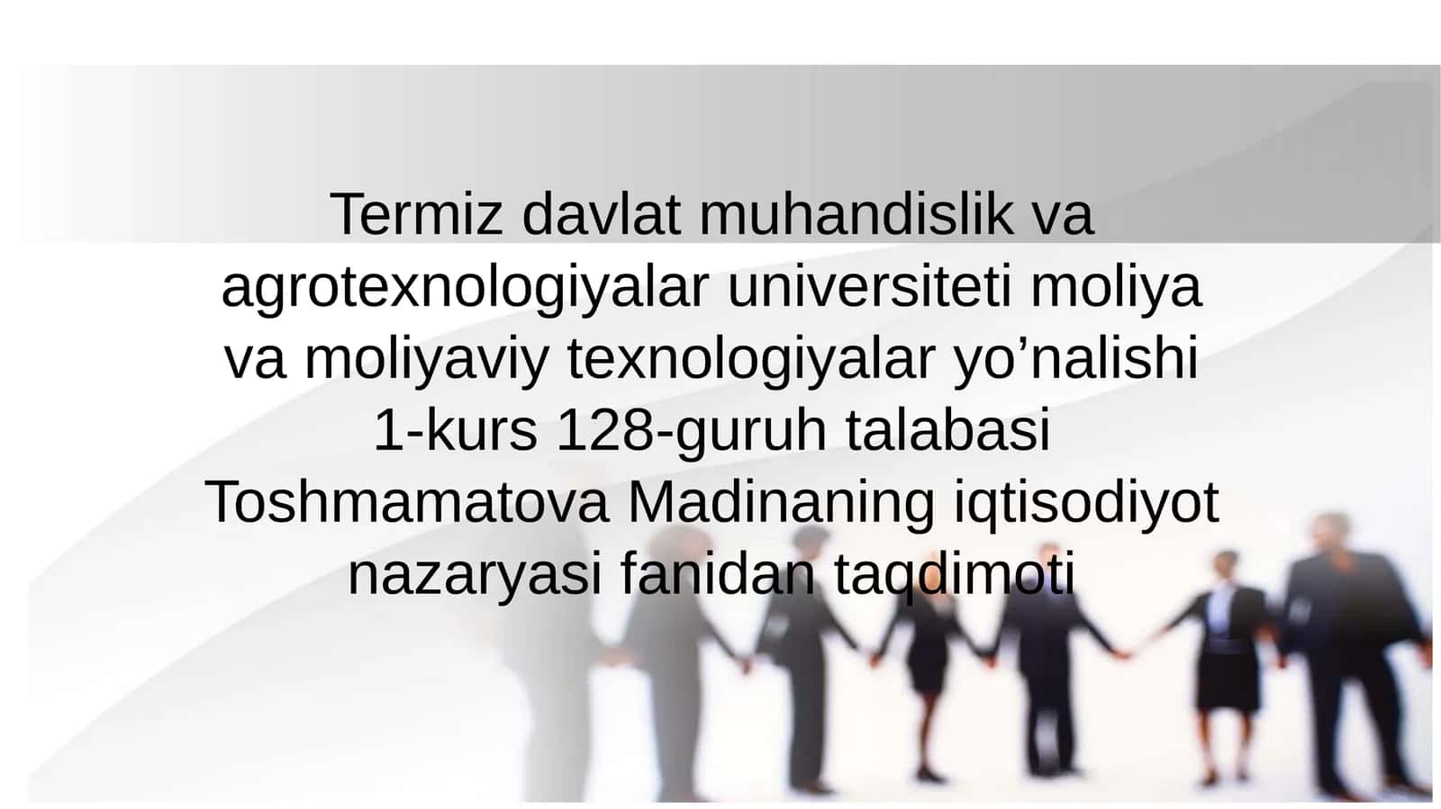Banklar va ularning bozor iqtisodiyotidagi roli. Pul muomalasi, kredit va banklar