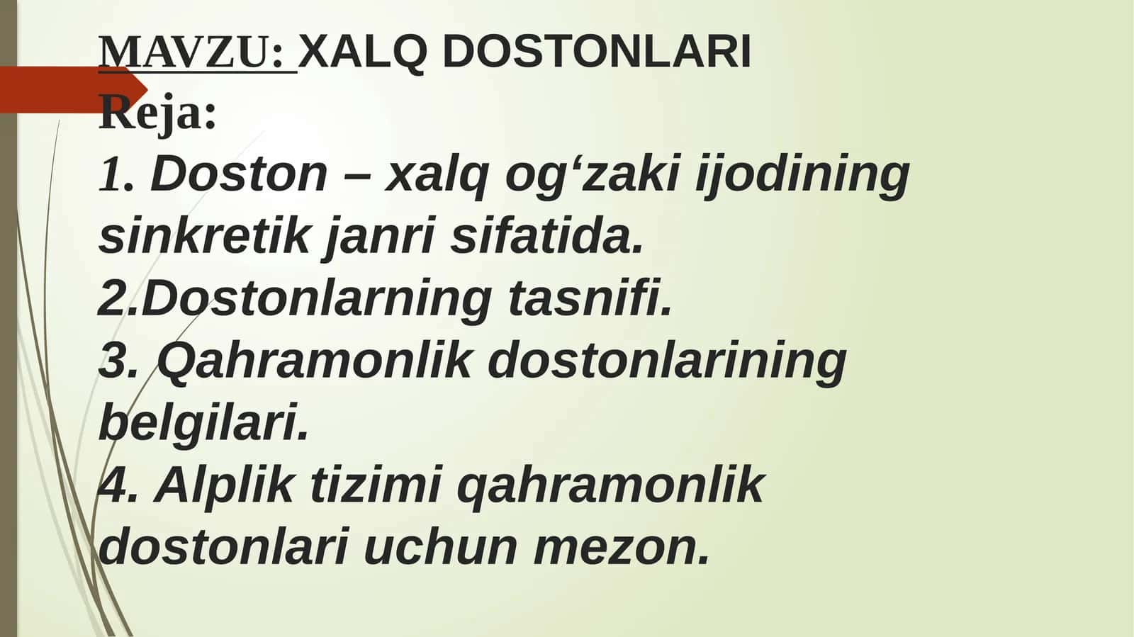 XALQ DOSTONLARI