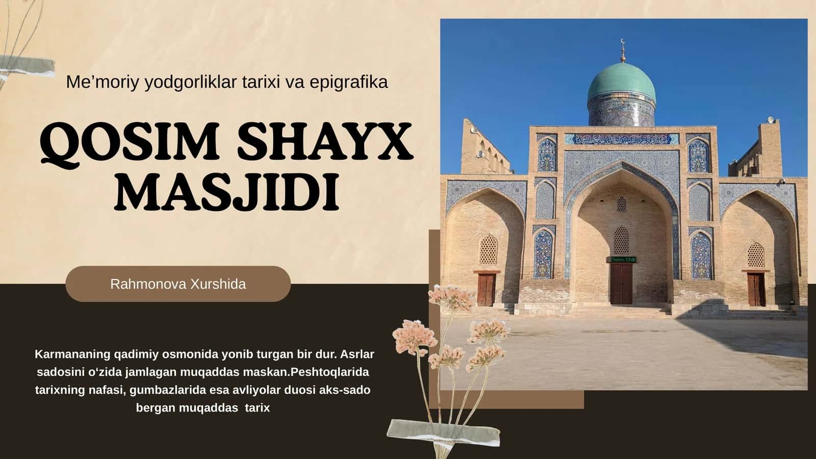 QOSIM SHAYX MASJIDI