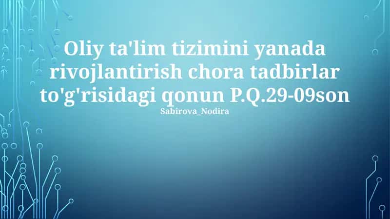 29-09-sonli Qonun