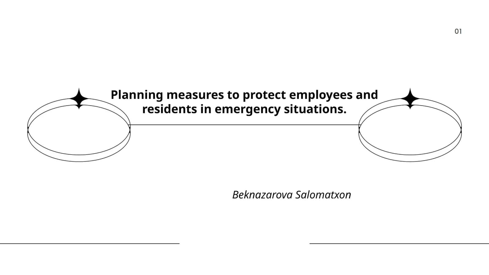 Planning measures to protect employees and residents in emergency situations