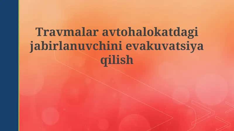 Travmalar avtohalokatda gijabr