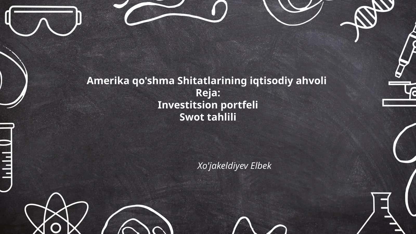 Amerika qo'shma Shitatlarining iqtisodiy ahvoli